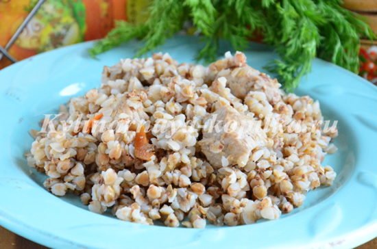 Гречка по купецькому зі свининою: рецепт з фото