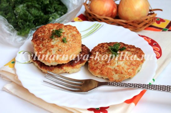 Котлети з вівсяних пластівців з курячим фаршем