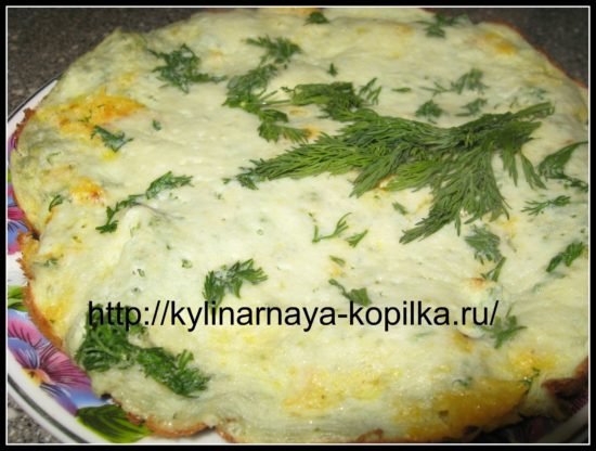 Омлет з кабачками