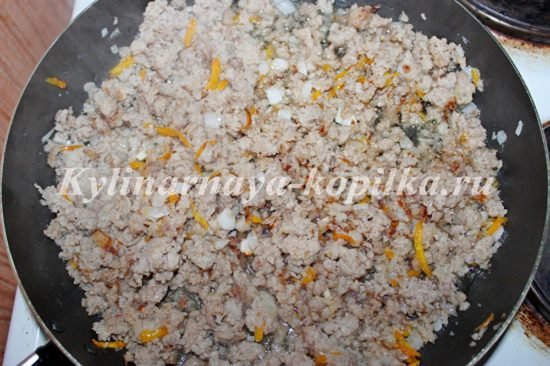 Гречка з фаршем на сковороді: покроковий рецепт з фото