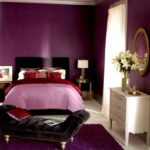 Розкіш і вишуканість фіолетовою спальні