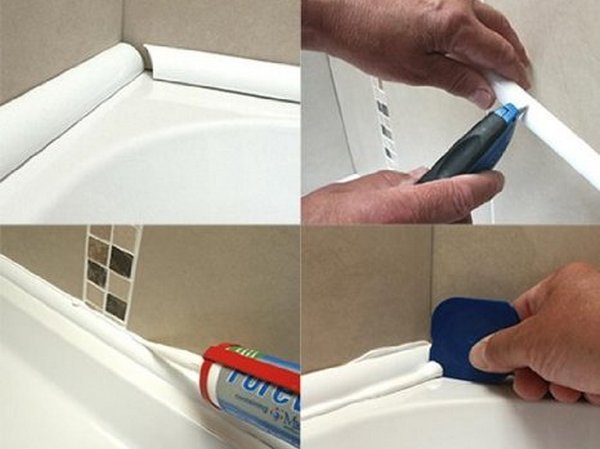 Куточки для ванної, види даних елементів, їх переваги та недоліки