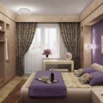 Розкіш і вишуканість фіолетовою спальні