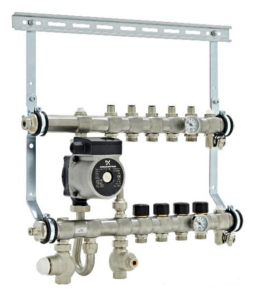 Як встановити і налаштувати колектор теплої підлоги