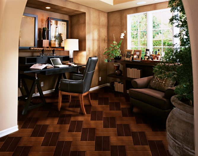 Темний паркет в інтерєрі — фото приклади