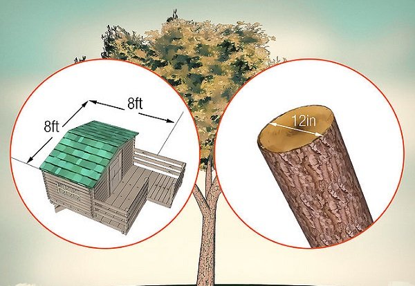 Як побудувати будинок на дереві — фото, проекти і відео