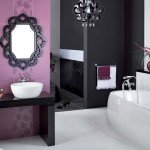 Фото дизайну ванної кімнати в фіолетовому кольорі