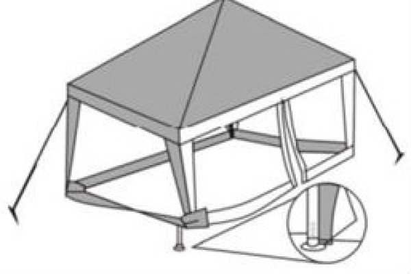 Намети для дачі: особливості конструкції, види з фото і схема складання