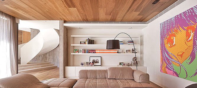 Особливості монтажу паркетної дошки на стелю