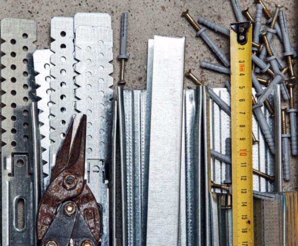 Як зробити короб з гіпсокартону на стелі під натяжну стелю