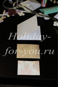 Скрапбукінг: листівки на 8 березня. Майстер клас