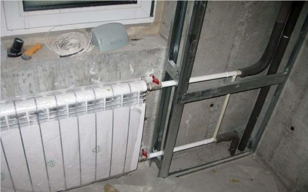 Як закрити батареї опалення та труби гіпсокартоном