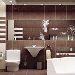 Фото дизайну ванної кімнати в коричневому кольорі