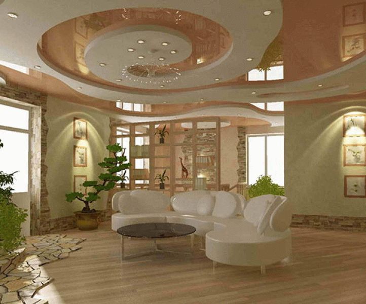 Стелі натяжні для прикраси залу, фото