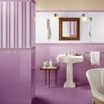 Фото дизайну ванної кімнати в фіолетовому кольорі