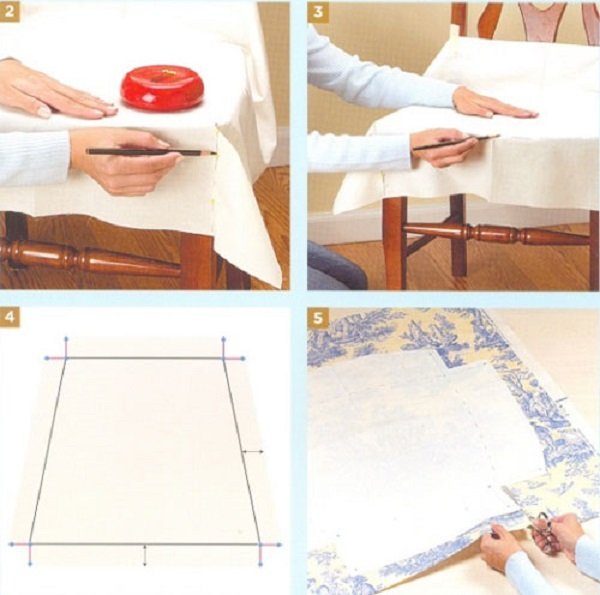 Як зшити чохли на стільці своїми руками — фото і викрійки