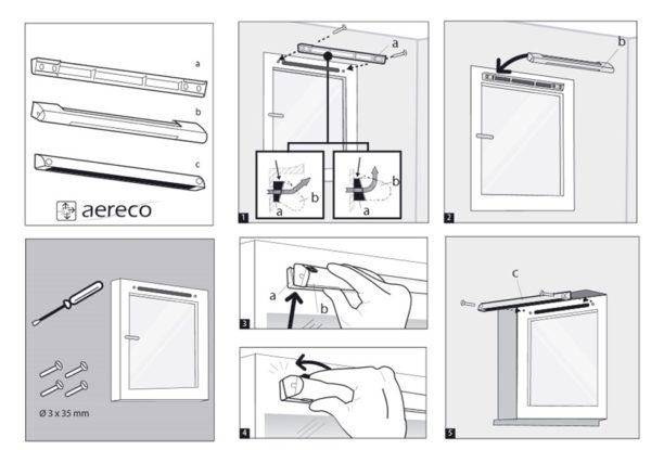 Припливний клапан на пластикові вікна: 3 види пристроїв і одна технологія установки