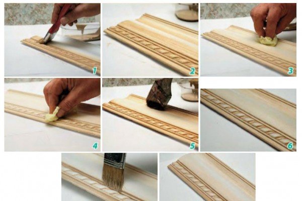 Як приклеїти і чим пофарбувати молдинг: правила монтажу, рекомендації по фарбуванню, фото і відео інструкція