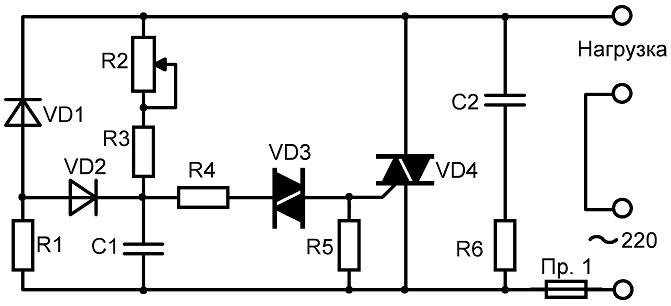 Симісторні регулятори потужності своїми руками   схема, як працює і складання
