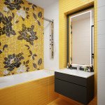 Фото дизайну ванної кімнати в жовтих тонах Фото дизайну ванної кімнати в жовтих тонах