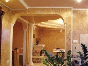 Мармурова штукатурка фото в інтерєрі