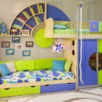 Дизайн дитячої кімнати для двох хлопчиків різного віку