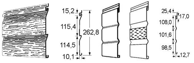 Розміри вінілового сайдінга: оригінальні матеріали обробки Розміри вінілового сайдінга: оригінальні матеріали обробки