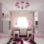 Дизайн інтерєру дитячої кімнати для двох дівчаток