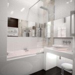 Фото дизайну ванної кімнати в білих тонах