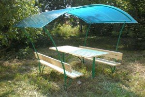 Альтанка з полікарбонату своїми руками: покрокова інструкція, креслення з розмірами, фото і відео