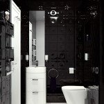 Фото дизайну ванної кімнати в чорному кольорі
