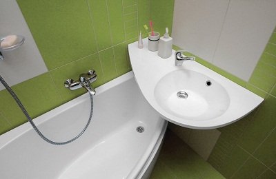 Дизайн маленької ванної кімнати без туалету +фото