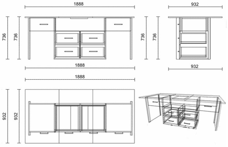 Як зробити і зібрати стіл трансформер своїми руками