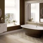 Фото дизайну ванної кімнати в коричневому кольорі