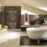 Фото дизайну ванної кімнати в коричневому кольорі