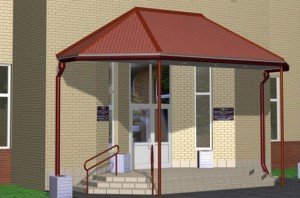 Навіс над ганком: види козирків та етапи будівництва