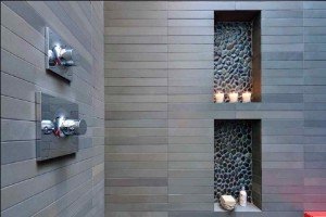 Ніша у ванній кімнаті з гіпсокартону, плитки та металу своїми руками (фото, відео)