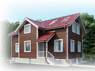 Металевий сайдинг блок хаус під брус – ідеальний матеріал для облицювання фасаду