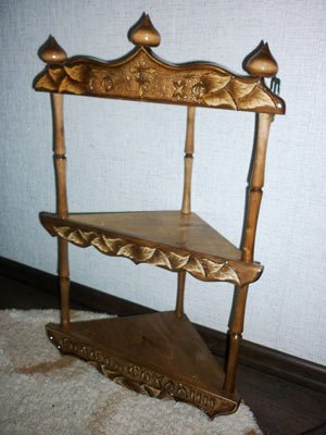 Як зробити кутову полицю для ікон своїми руками: креслення з розмірами, покрокове відео керівництво