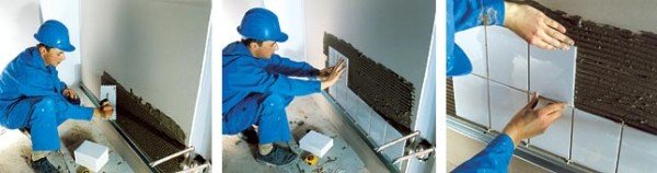Укладання керамічної плитки на стіну своїми руками