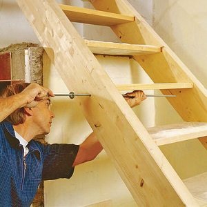 Приставні сходи з дерева своїми руками: види, креслення з розмірами, відео інструкція