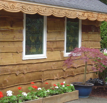 Фасадна дошка: традиційна обробка в сучасному стилі