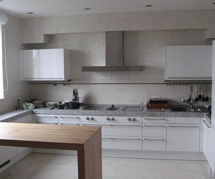 Декоративна штукатурка на кухні: дивимося фото
