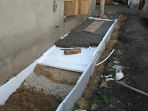 Утеплена вимощення навколо будинку: пристрій, види утеплювачів, покрокова відео інструкція