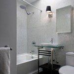 Фото дизайну ванної кімнати в білих тонах