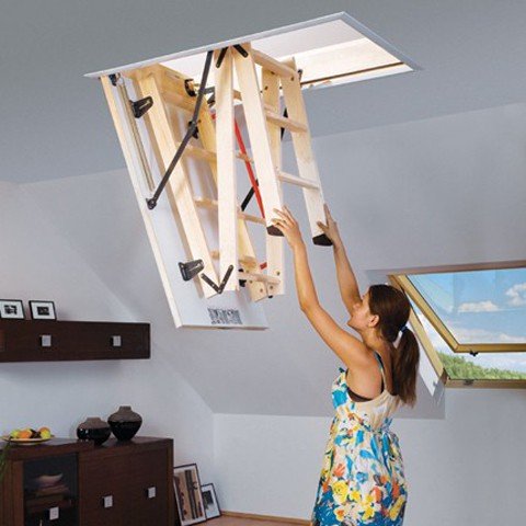 Сходи горищні своїми руками   відео монтажу і установці сходів