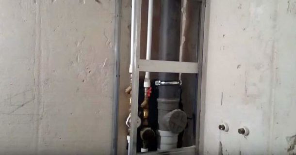 Обшивка труб в туалеті гіпсокартоном своїми руками