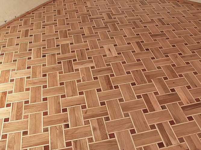 Художній паркет в інтерєрі — приклади та фото