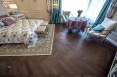 Темний паркет в інтерєрі — фото приклади