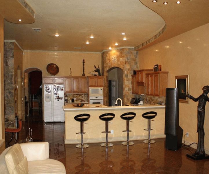 Декоративна штукатурка на кухні: дивимося фото